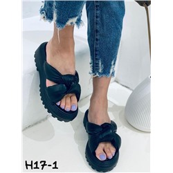 Море (Fashion) H17-1Z Сабо женские чер иск кожа