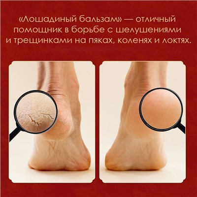 Смягчающий бальзам для сухих участков с лошадиным жиром Jintaikang, 80 гр.