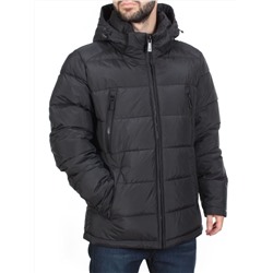 4707 BLACK Куртка мужская зимняя ROMADA (200 гр. холлофайбер)