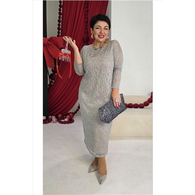 Комбинация, платье Vittoria Queen 27703 серебристый