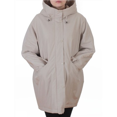 8020 LT. BEIGE Куртка демисезонная женская (100 гр. холлофайбер)