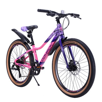 Велосипед 24" рама 12" 7sp COMIRON SMART ригид лавандовый
