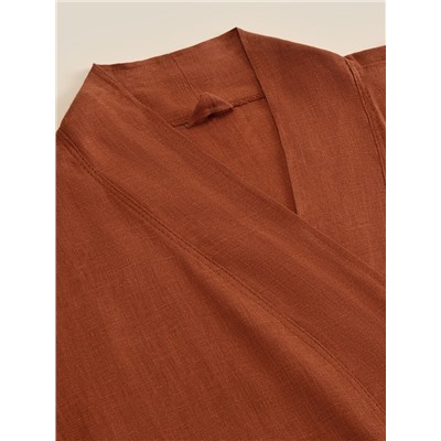 Халат женский домашний SL HOME «Softness»-52, 100% лён, 150 г/м2