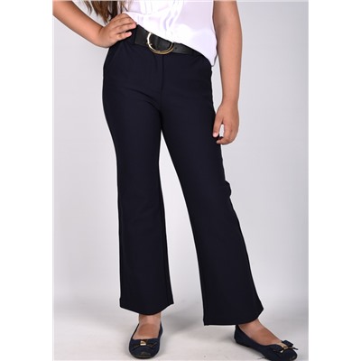 21018 Брюки школьные "Кюлоты" Синий/23(146)