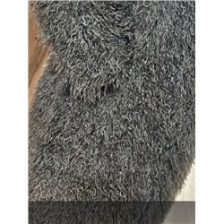 Шуба серая длинная