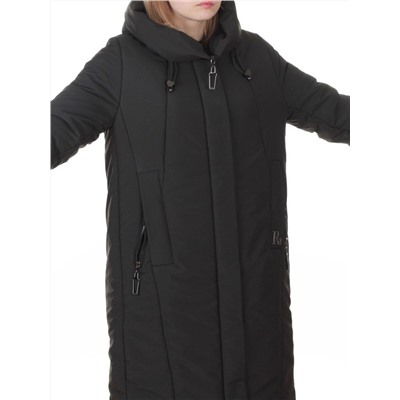 M-9098 DK. GREEN Пальто зимнее женское (верблюжья шерсть, 120 гр. холлофайбер)