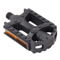 Педаль для MTB MIXIEER MIXIEER MX-P616, полипропилено чёрный, стальные подшипники, ось 2S, рефлектор, 98х70мм, резьба 9/16, 1 пара. /уп 50/