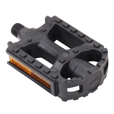 Педаль для MTB MIXIEER MIXIEER MX-P616, полипропилено чёрный, стальные подшипники, ось 2S, рефлектор, 98х70мм, резьба 9/16, 1 пара. /уп 50/