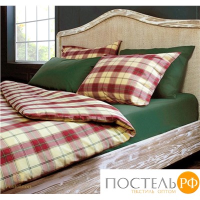Пододеяльник LYNN 100 % хлопок, "тартан" (шотландка) light gold (светло-жёлтый) 200х220 CASUAL AVENUE / Lappartement