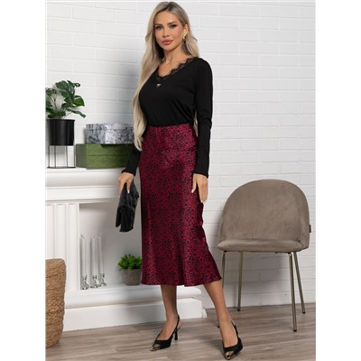 Юбка Фрезия (бордовая) Ю15421-16М