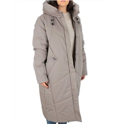 M-9070 GRAY/BEIGE Пальто зимнее женское CORUSKY (верблюжья шерсть)