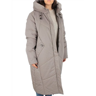 M-9070 GRAY/BEIGE Пальто зимнее женское CORUSKY (верблюжья шерсть)