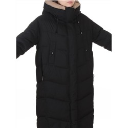 8867 BLACK Пальто зимнее женское (200 гр. холлофайбер)