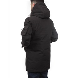 8896 BLACK Куртка мужская зимняя облегченная (130 гр. холлофайбер)