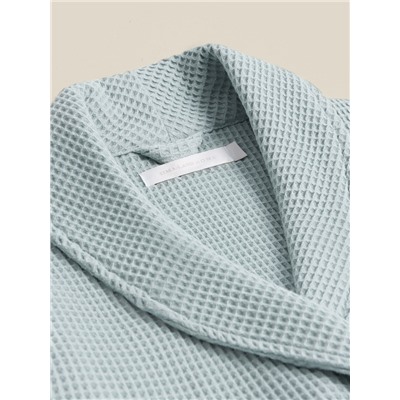 Халат вафельный женский SL HOME: Basic «Аззура», хлопок 100%, бирюзовый