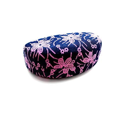 Футляр солнце №27 джинсовый цветок розовый