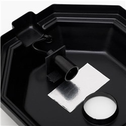 Аквариум «Восьмигранный» с крышкой, 24 литра, 25×25×45/50 см, чёрный