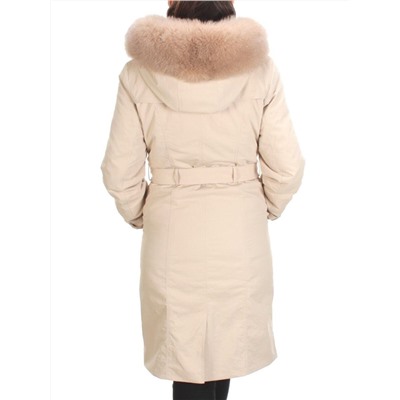 21002 BEIGE Пальто зимнее женское MAILILUO (150 гр. холлофайбера)