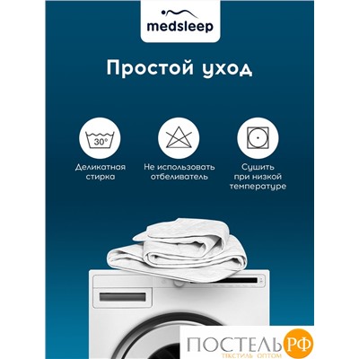 MedSleep WHITE CLOUD Одеяло 140х200,1пр,хлопок/хлопок.вол./микровол.