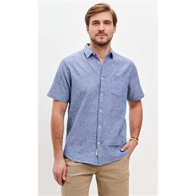 Рубашка к/р лен F111-0450 jeans