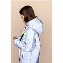 2165-S Куртка на синтепоне Розовый - серый/116