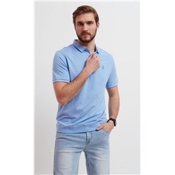 Футболка-поло F211-07-199Tb l.blue
