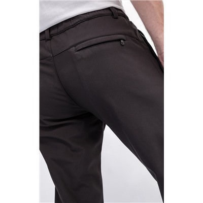 Брюки мужские утепленные зимние на подкладке из флиса F221-08-23000 тёмно-серые