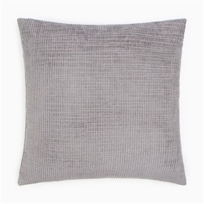Наволочка декоративная «Этель» Velvet, 43×43 см, серая