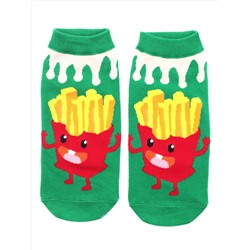 Короткие носки р.35-40 "Fast food" Фри