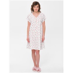 Платье домашнее из муслина с принтом