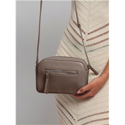 Женская кожаная сумка Richet 3182LN 612 Тауп