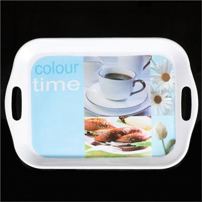 Поднос прямоугольный с ручками 32х25 см / 8010 /уп 50/*