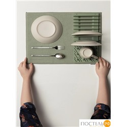 DOME ВОЙЕНС зел. Коврик с подставкой для посуды 38х50 см, 1 пр.