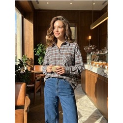 Рубашка OVER SIZE на клепках