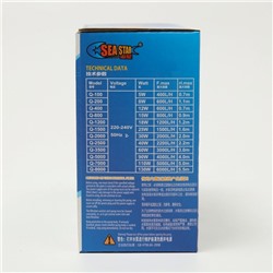 Помпа фонтанная Sea Star Q-1200, 1200 л/ч, 18 Вт, высота подъема воды 1,2 м