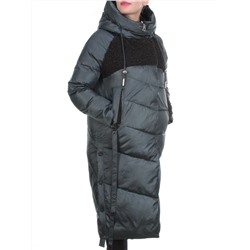 Y21638 DARK GREEN Пальто женское зимнее MEIYEE (200 гр. холлофайбера)