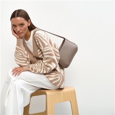 Женская кожаная сумка Richet 3155LN 350 Тауп