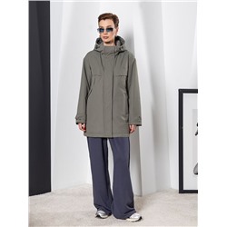 Плащ женский утепленный хаки