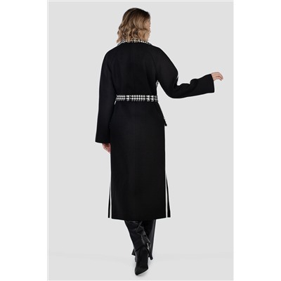 01-12130 Пальто женское демисезонное (пояс)