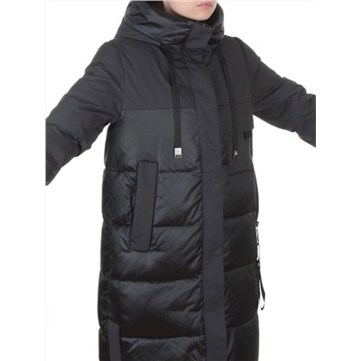 A81 DK. GRAY/GREEN Пальто зимнее женское (200 гр. холлофайбер)