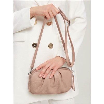 Женская кожаная сумка Richet 2919LN 757 Пудра