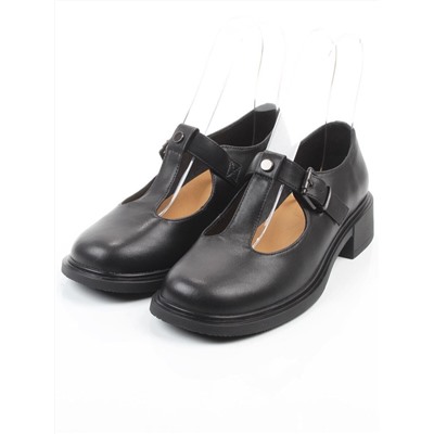 06-M47-15 BLACK Туфли женские (натуральная кожа)