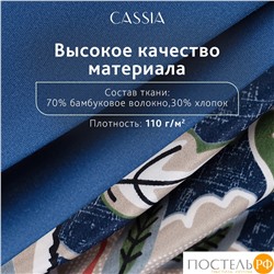 CASSIA ЭЙЛИ КПБ 175х215-1/230х250-1/50х70-2/70х70-2, 6пр.,бамб/хл