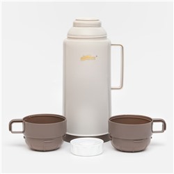 Термос 1 л, со стеклянной колбой, сохраняет тепло 12 ч