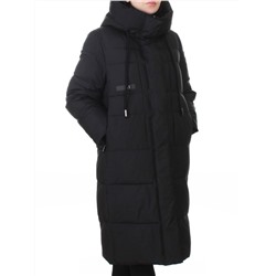 8818 BLACK Пальто зимнее женское (200 гр. холлофайбер)