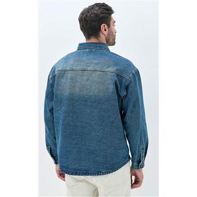 Куртка джинс F611-1282 m.blue