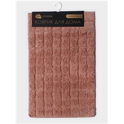 Коврик для ванной из микрофибры SAVANNA «Таормина», 40×60 см, пыльная роза