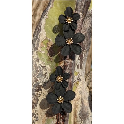 Ab.Zapatos 320 · Negro+Pendientes flores PA3768 negro