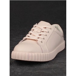 05-PDA175-3 BEIGE/PINK Кроссовки женские (натуральная кожа)