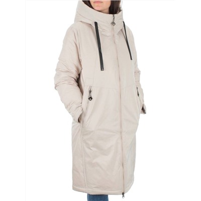 2392 LT. BEIGE Пальто зимнее женское (200 гр. холлофайбер)